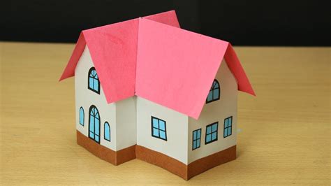 Beautiful Paper House- Attractive House from paper- Easy Craft - YouTube