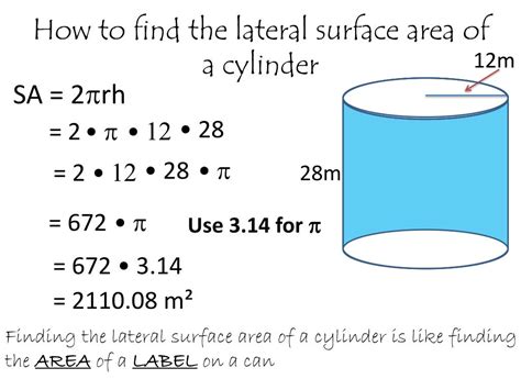 Cylinder Surface Area Formula Worksheet