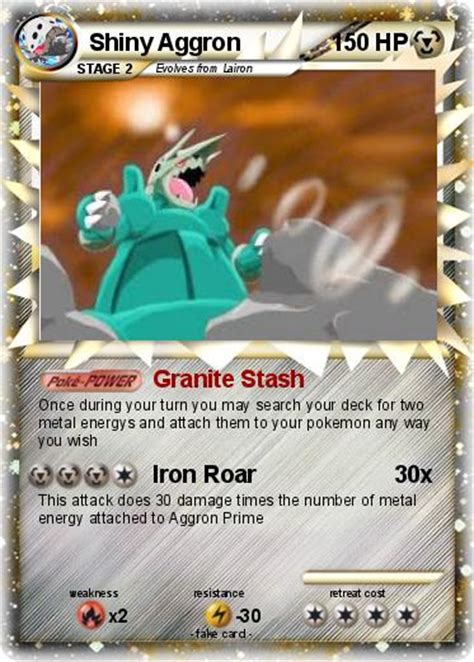 Pokémon Shiny Aggron 1 1 - Granite Stash - My Pokemon Card