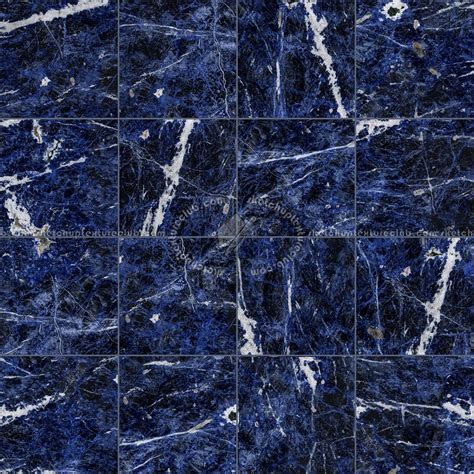 Royal blue marble tile Pbr texture seamless 22268