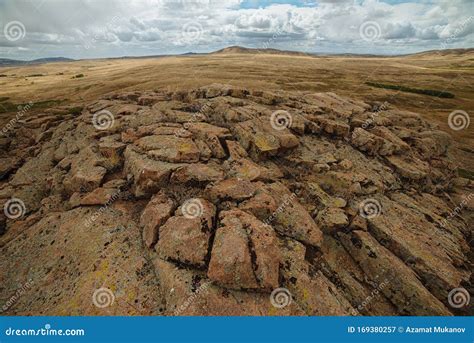 Landscape of Kazakhstan Steppe Stock Image - Image of park, national ...