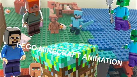 Lego Minecraft animation - YouTube