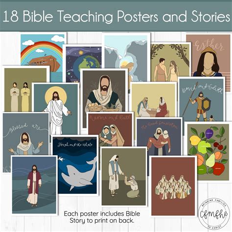 Bible Teaching Posters and Stories - Come Follow Me FHE