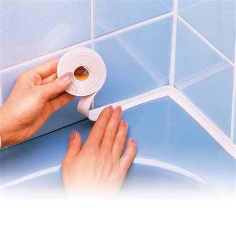 RAYEN White Bathroom Sealing Tape - Just Click