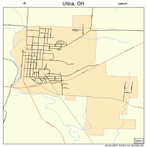 Utica Ohio Street Map 3979114