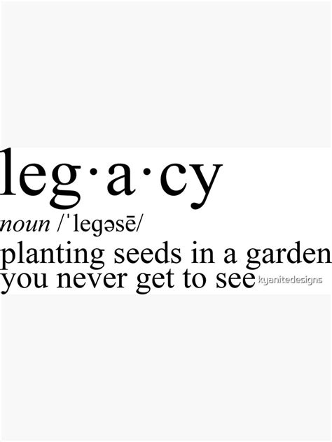 "Legacy Definition" Art Print for Sale by kyanitedesigns | Redbubble