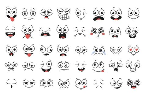 Facial Expressions Cartoon