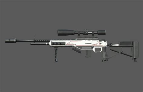 Futuristic Sniper Rifle 3D Model $39 - .fbx .blend .unknown - Free3D