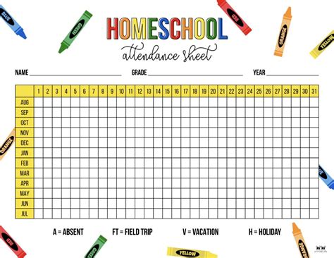 Attendance Calendar 2023 Free - Printable Template Calendar