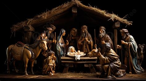 مشهد مولد عيد الميلاد مع صور الطفل يسوع, صور المهد, عيد الميلاد, المهد صورة الخلفية للتحميل مجانا