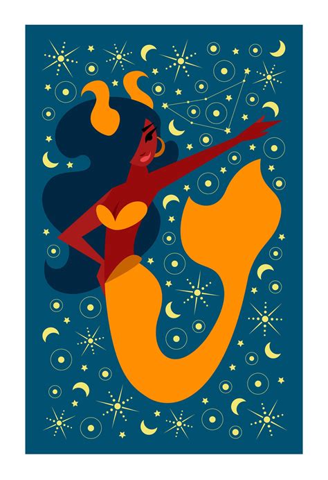 CAPRICORN Zodiac Art Print - Etsy