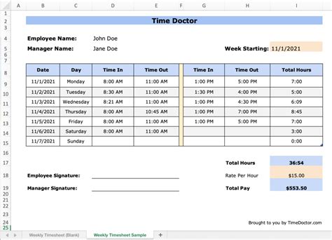 4 free excel time tracking spreadsheet templates (2024)