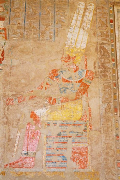 Wall Paintings. Temple of Hatshepsut. Egypt Stock Photo - Image of color, africa: 27644810