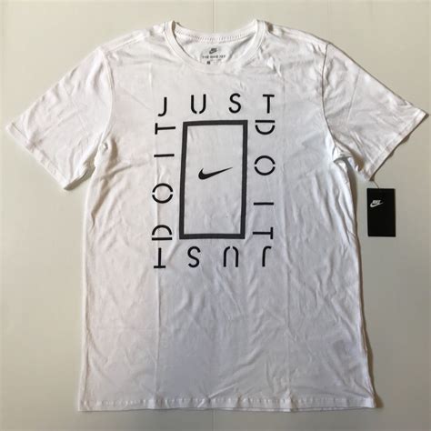 Nike Just Do It Men's T-Shirt Size L White Top #Nike #GraphicTee # ...