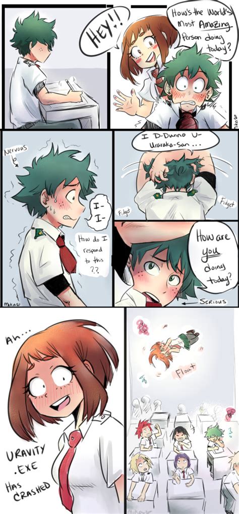 Deku Has 2 HP, Ochako Has 1 HP | My Hero Academia | Anime, Anime funny ...