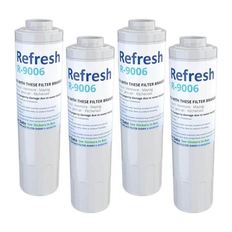 Refresh Whirlpool Refrigerator Water Filters 4-Pack