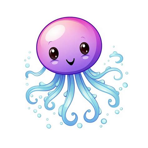 Premium Photo | Baby Jellyfish Art Kids Coloring Book