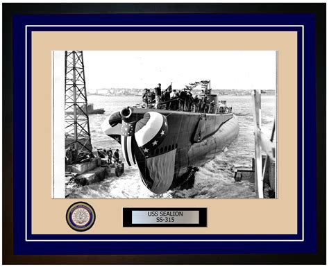 USS Sealion SS-315 Framed Navy Ship Photo Burgundy – Navy Emporium