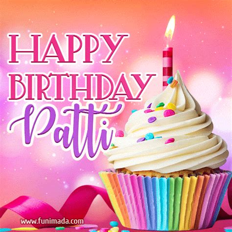 Happy Birthday Patti - Lovely Animated GIF | Funimada.com