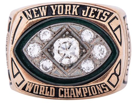 1969 New York Jets Super Bowl III Championship Ring Presented to Equipment Manager Herb Norman ...