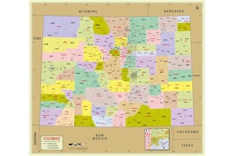 Colorado Zip Code Map With Counties | Zip code map, Map, Colorado