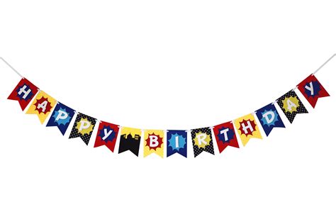 Superhero Happy Birthday Banner | shopdecomod