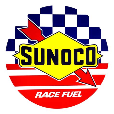 Sunoco Racing Fuel 12" Round Vinyl Decal - Vic's 66