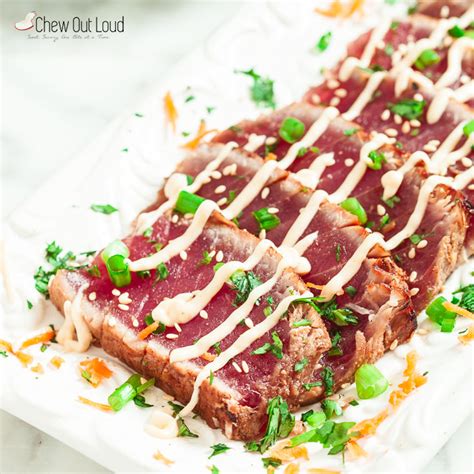 Marinated Seared Ahi Tuna | Chew Out Loud