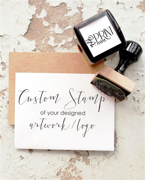 Custom Stamp Custom Logo Stamp Business Card Stamp