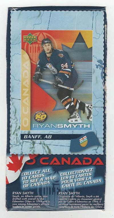 Ryan Smyth # 8 - 2003-04 Kraft Hockey | Hockey, Hockey cards, Kraft