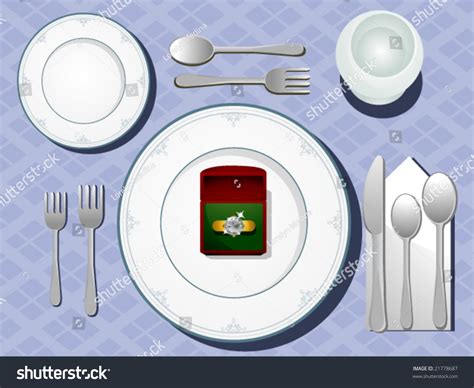 Table Setting Vector Stock Vector (Royalty Free) 21778687 | Shutterstock