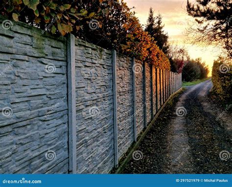 Look at the Installation of a Wire Fence from Fence Panels. Stock Image - Image of garden, fence ...