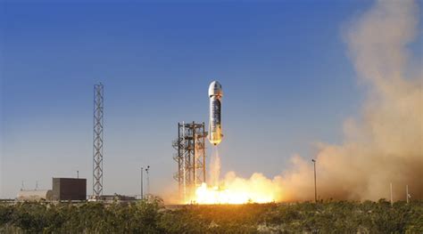 Jeff Bezos' Blue Origin just launched its New Shepard spaceship almost as high as outer space ...