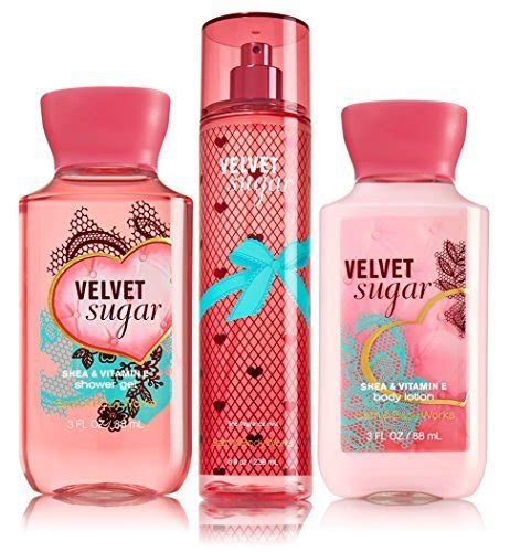 Bath & Body Works Velvet Sugar Gift Set - All New Daily Trio (Full ...