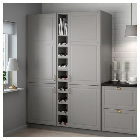 TORNVIKEN open cabinet, gray, 23x37x102 cm (9x145/8x40") - IKEA CA | Pantry cabinet ikea, Ikea ...