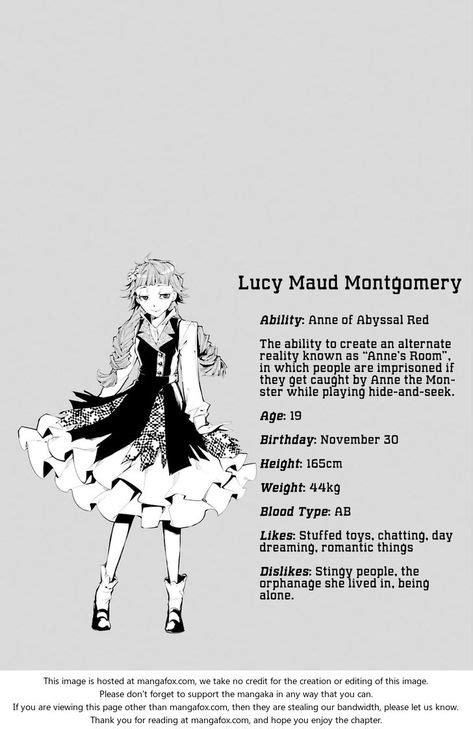 Bungo Stray Dogs | Lucy Maud Montgomery - Ability: Anne of Abyssal Red ...