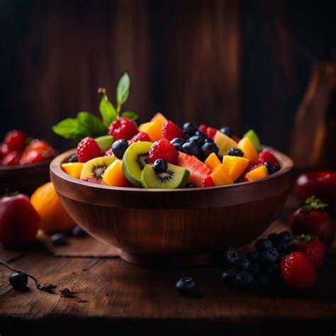 Premium AI Image | A Fruit salad bowl