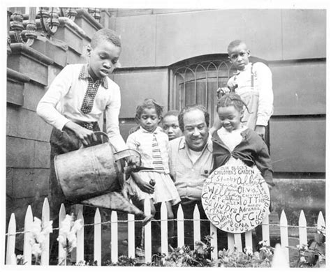 Langston Hughes in garden with children, Harlem | Flickr - Photo Sharing!