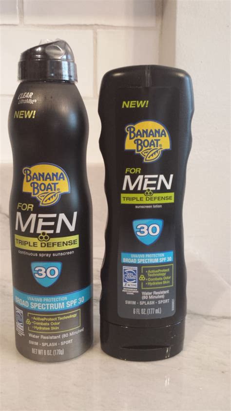 Banana Boat Triple Defense Sunscreen for Men