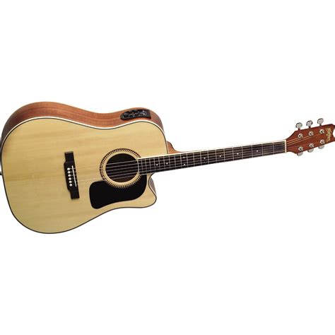 Washburn D10SCE Cutaway Dreadnought Acoustic-Electric Guitar w/case | Musician's Friend