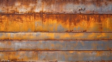 Rustic Metal Sheet Wall Texture Creating A Distinctive Background, Metal Sheet, Rusty Metal ...