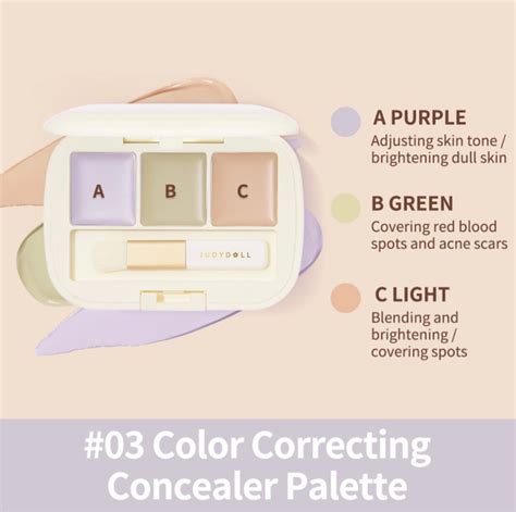 Judydoll Colour Correcting Concealer Palette, Beauty & Personal Care ...