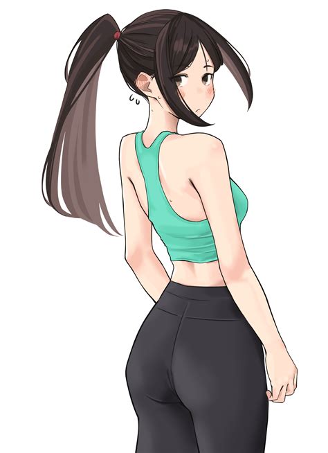 Beauty in Green Top & Yoga Pants (by lew) [Original] : r/AnimeYogaPants