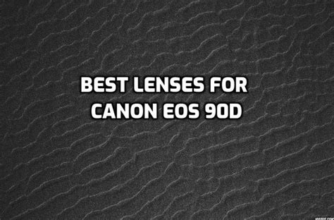 These are 5 Best Lenses for Canon 90D [In 2022]