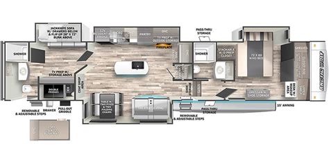 arctic wolf rv floor plans 2022 forest river cherokee arctic wolf 327mb ...