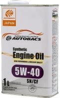 Autobacs Synthetic Engine Oil 5W-40 SN/CF 1 L (A00032065) - buy engine Oil: prices, reviews ...