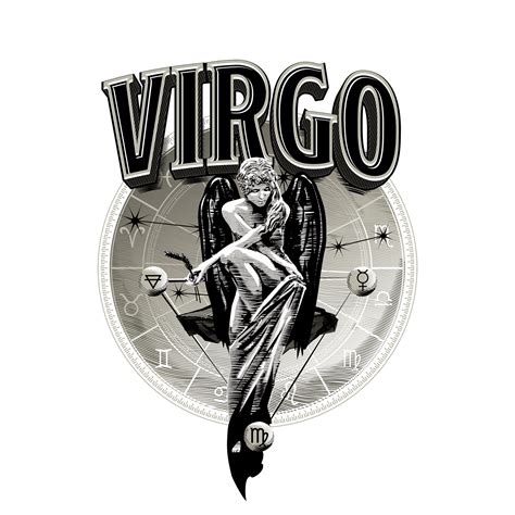 Virgo, Virgin, Astrology. zodiac. Horoscope symbol in circle ...