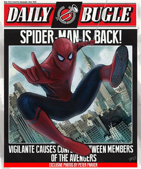 Spider-Man Daily Bugle Fanart. I really hope we see a newspaper like this in sequels. : r ...