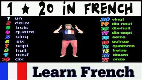 Numbers In French 1-20 Song - Jonathan Wotring's Money Worksheets