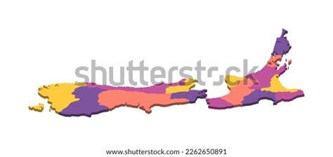 New Zealand Political Map Administrative Divisions Stock Vector (Royalty Free) 2262650891 ...